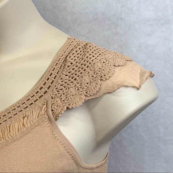 Cable & Guage Knit nude color top - Picture 3 of 6